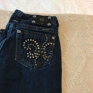 Miss Me Women's Blue Embellished Jeans